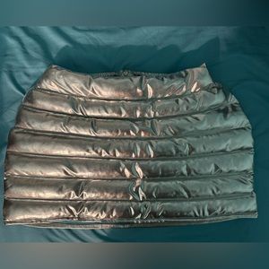 Silver Puffer Skirt